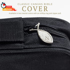 Divinity Boutique Canvas Bible Case - Black Bible Cover For Men And Women - Fabr