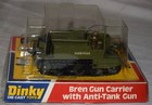 Vintage Dinky No  619 Bren Gun Carrier W  Anti-tank Gun - New In Box - Military