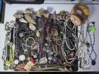  Vtg -now Junk Drawer Jewelry Lot Scrap Harvest Salvage Craft Findings Beads  21