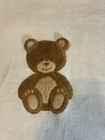 Baby Starters 2009 Teddy Bear 3d Baby Blanket Brown Cream Color 30x40 Inc Read