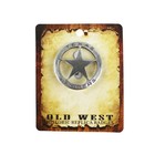 Texas Rangers Star Badge Antique Silver Finish Old West Replica Made In Usa