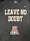 Arizona Wildcats Shirt Mens Large Black Ncaa Nike Dri Fit Long Sleeve Top Tech