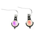 2x 925 Silver Dangle Drop Earrings Ear Hook Moonstone Women Fashion Jewelry