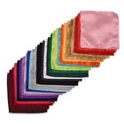 30 Pack Pocket Squares For Men Solid Color Satin Handkerchiefs For Men 8 5x8    