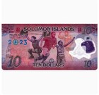 2023 Solomon Islands 10 Dollars P 39 Comm  17th Pacific Unc New Banknote