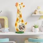 Wooden Giraffe Piggy Bank For Boys Kids Girls Big Clear Animal Belly Coin Bank