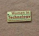 Women In Technology Wells Fargo Community Of Practice Gold Tone Lapel Pin