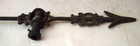 Vtg Antique Cast Iron Weathervane Directional Arrow Lightning Rod 22  Af
