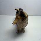 Vintage Porcelain Collie Dog Figurine Mid Century Made In Japan