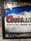 Nfl Coors Light Beer Mirror Sign Logo Football Pick Up Only Collectible