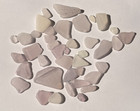 Genuine Natural Surf Tumbled Beach Sea Glass Pale Soft Purple Frosty  Jewelry  2