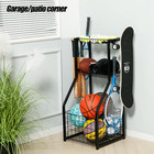 Sports Equipment Organizer For Garage Organization ball Storage With Basketball 