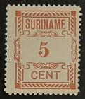 Travelstamps  Suriname Stamps  72 - 5 Cent Numeral Of Value Mint Mogh