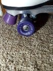 Vintage Dominion Canada Ladies White Roller Skates Size 7 57mm Fame Wheels