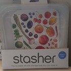 Stasher Sandwich Reusable Silicone Storage Bags  Plastic Free  15 Fl Oz Clear 2