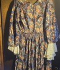 Antique 1800 s Hand Sewn Antique Floor Length Dress 