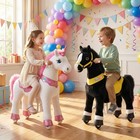 Ponycycle Ride On Unicorn Horses Riding Pony Toys Pink For Kids 3-4 E312 Minimal