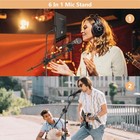 6in1 Gooseneck Floor Boom Microphone Stand Tablet Holder Mic Clips Carry Bag