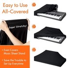 Piano Keyboard Dust Cover  88 Keys Piano Music Keyboard Dirt Proof Cover6128