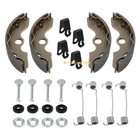 Front Brake Shoes Springs W pins Kit For Honda Trx300 2x4 Fourtrax 300 1988-2000