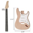 Diy 6 String St Style Electric Guitar Kits With Mahogany Body  Maple Neck 