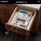 Madesmart 2 Piece Drawer Organizer Set Plastic 6-compartment Storage Trays White