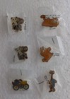 Lot Of 6 - Vintage 1980s E t  Extra Terrestrial   Garfield Knock Off Pin Button