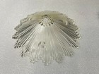   9  Vtg Art Deco Starburst Clear Frosted Glass Ceiling Light Shade Lamp 3 Chain