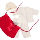 4pcs Baby Photo Costume Cook Hat Clothes Photography Outfit Newborn Shower Gift