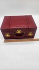 Rare 1960s Macel Vanity Train Case Oxblood Vintage European Travel Luggage 