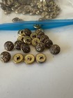 Vintage Lot Of 200 Gold Metal Buttons