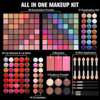 177 Colors Professional Makeup Kit For Women Girls Full Kit Gift Set With Mirror