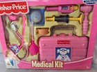 Fisher Price Pink Medical Kit Doctor Play Set Case New 2006 Sealed Pink Toyrus