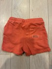 Zara Bright Orange Conversation Knit Shorts Guc Size 18-24 Months