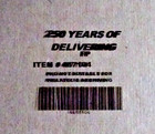 Us 6024  usps  250 Years Of Delivering Service Anniversary Sheet Of 20 Po Sealed