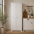 Cabinet Pantry 2 Doors Solid Wood White-  By From The Tree Furniture