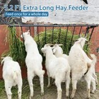 Horse Hay Feeder  63   Long Livestock Hay Feeder With 48 Gallon Large Capacity