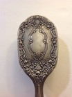 Vintage Antique Victorian Vanity Silver Plated Hair Brush W  Floral Design