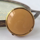 Vintage Art Deco Norida Enamel Rouge Powder Compact Case Fold Out Vanity Mirror