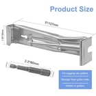 5 Inch Hidden Gutter Hangers  Htudcoue 30 Pack Quick Screw Gutter Hangers  Pr   