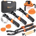 11-piece Medium Oil Filter Wrench Set - Adjustable  Durable  Easy Grip Tools