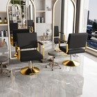Hydraulic Salon Chair 360   Swivel Barber Stylist Hairdressing Chair With Pump