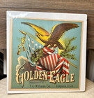 Antique Original Golden Eagle Tobacco Crate Label T c  Williams Virginia 1880s L