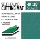 40  X 80  Green black Self Healing 5-ply Double Sided Durable Cutting Mat