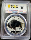 2023  1 Fiji Reverse Proof Silver Buffalo Pcgs Pf69 1 Oz  999 Pop 2 Rare