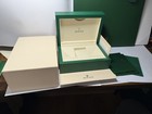 Medium Rolex Box     Elegant Green Case With Bag  Tags   Insert
