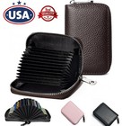 Credit Card Holder Rfid Card Case Wallet Accordion Zipper Card Case Holder Usa
