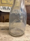Vintage Pint Milk Bottle Shoreland Farms Dairy Oconomowoc Wisconsin L B Stevens