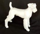 Airedale Lakeland Welsh Irish Fox Terrier Schnauzer Hungary 9  White Dog Figure