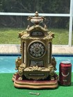 19thc P h  Mourey Japy Freres French Gilt Clock  non-running 